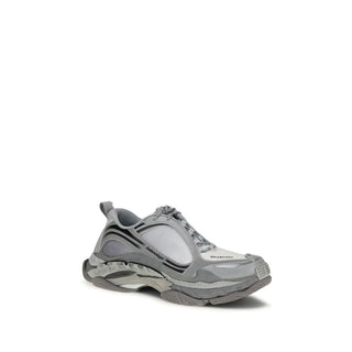 Gray Polyethylene Athletic Sneakers