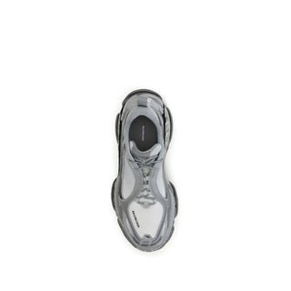 Gray Polyethylene Athletic Sneakers