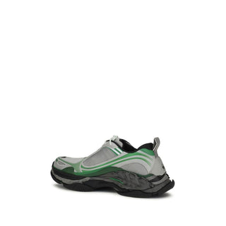 Gray Polyester Athletic Sneakers