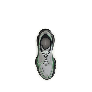 Gray Polyester Athletic Sneakers
