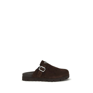Brown Calf Leather Bos Taurus Mules