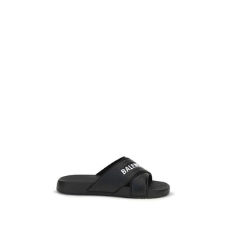 Black Rubber Slippers