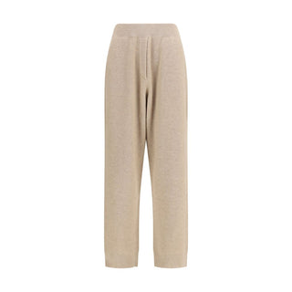 Beige Cashmere Casual Pants