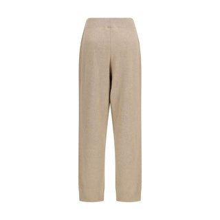 Beige Cashmere Casual Pants