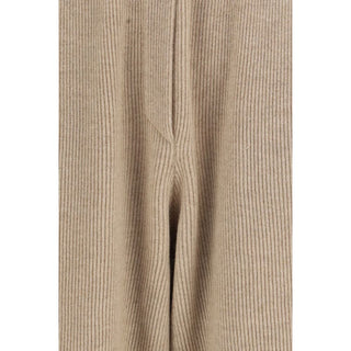 Beige Cashmere Casual Pants