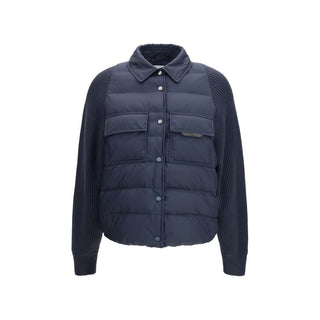 Blue Polyester Jacket