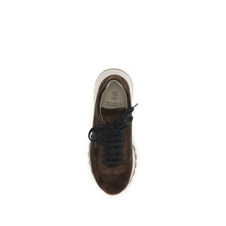 Brown Calf Leather Bos Taurus Athletic Sneakers