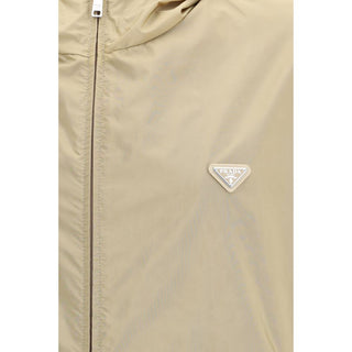 Beige Recycled Polyamide Shell Jacket