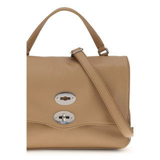 Beige Calf Leather Bos Taurus Handbag
