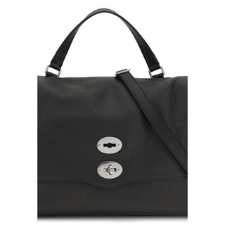 Black Calf Leather Bos Taurus Handbag