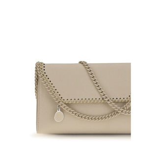 Bolso de hombro beige de poliéster