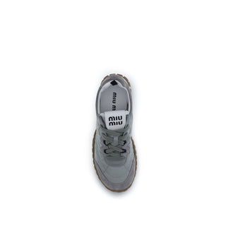 Zapatillas deportivas grises de poliamida reciclada