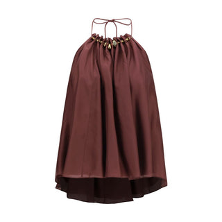 Bordeaux Silk Blouse
