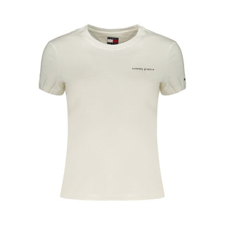 White Cotton Women's T-Shirt