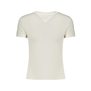 White Cotton Women's T-Shirt