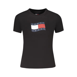 Black Cotton Women's T-Shirt