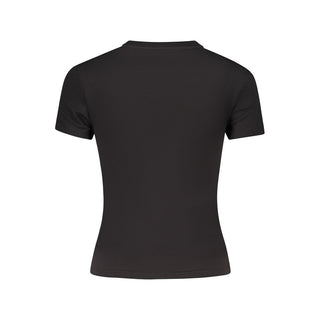 Black Cotton Women's T-Shirt
