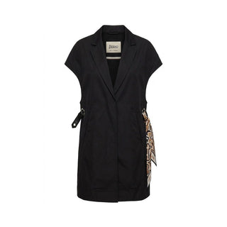 Vestido negro de algodón