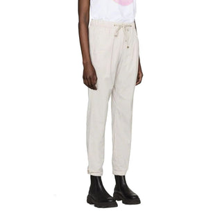 Pantalones casuales de elastano gris