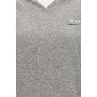 Gray Cotton Long Sleeve T-Shirt