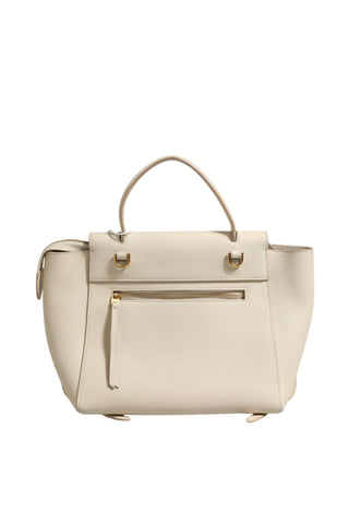 Nano Belt Bag Grained Calfskin Chalk
