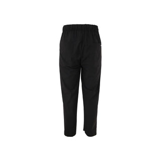 Black Polyester Casual Pants