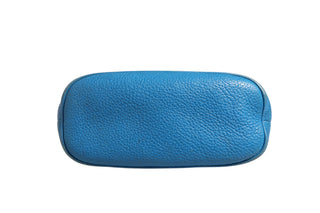 Bolso de mano Dome de cuero azul