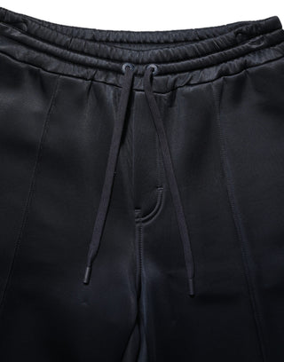 Black Polyester Jogger Men Sweatpants Pants