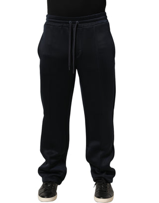 Black Polyester Jogger Men Sweatpants Pants