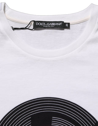 White D&G WE LOVE JAPAN Print Cotton T-shirt