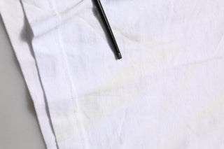 White D&G is Flowers Print Round Neck T-shirt