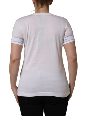 White D&G WE LOVE JAPAN Print Cotton T-shirt