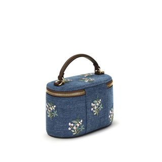 Blue Cotton Handbag
