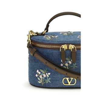Blue Cotton Handbag