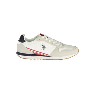 White Polyurethane Men's Sneaker