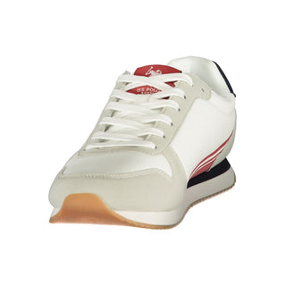 White Polyurethane Men's Sneaker