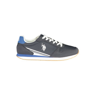 Blue Polyurethane Men's Sneaker
