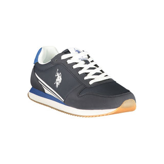 Blue Polyurethane Men's Sneaker
