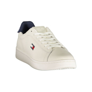 White Polyurethane Men's Sneaker