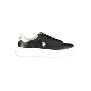 Zapatillas de mujer de poliuretano negro