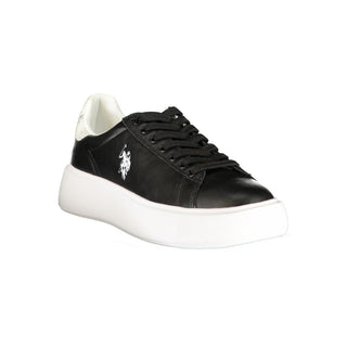 Zapatillas de mujer de poliuretano negro