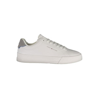 White Polyurethane Men's Sneaker