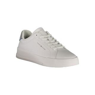 White Polyurethane Men's Sneaker