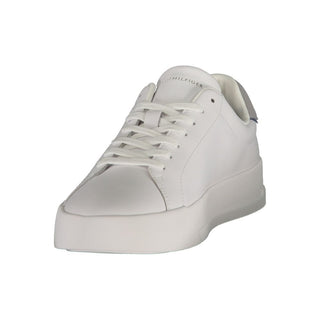 White Polyurethane Men's Sneaker