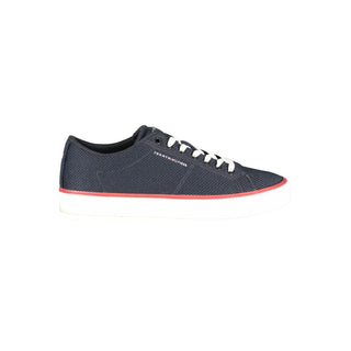 Blue Polyester Men's Sneaker