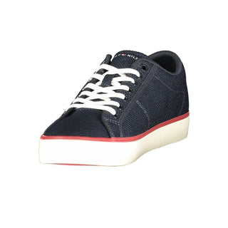 Blue Polyester Men's Sneaker