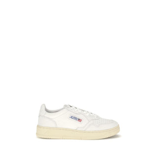 White Calf Leather Bos Taurus Low Top Sneakers