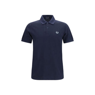 Blue Cotton Polo Shirt