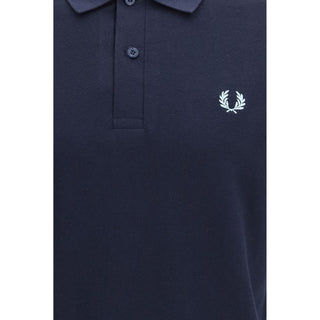 Blue Cotton Polo Shirt