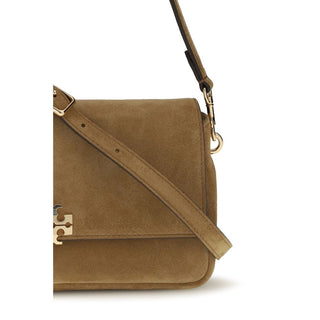 Beige Leather Shoulder Bag